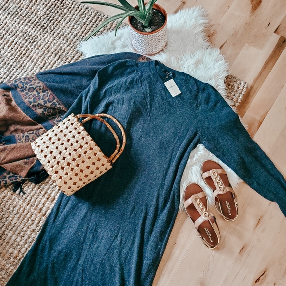 Lucky Brand Dresses & Skirts - Lucky Brand Pointelle yoke sweater dress